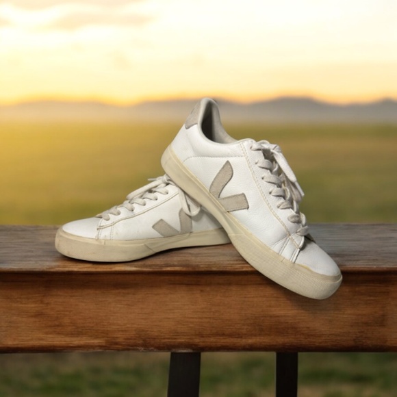 veja Shoes - Veja Campo Low Top Leather Sneakers mens 7 women's 9